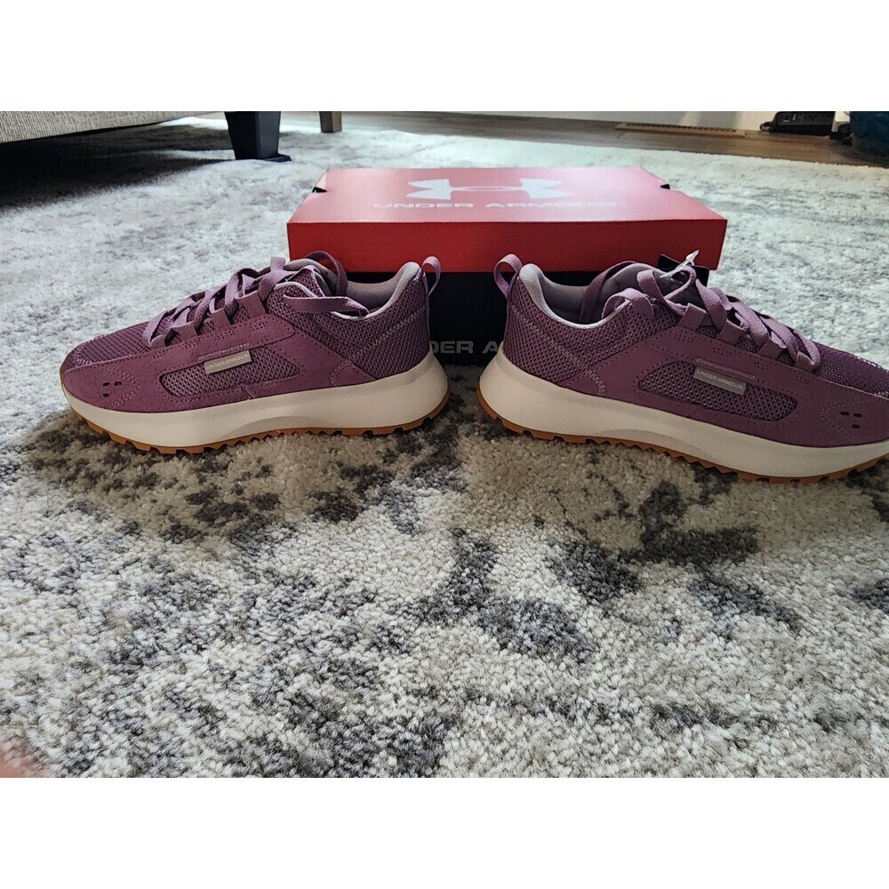 NEW Under Armour Street Mirage Women’s Sneakers Violet Purple Size 6.5 - Picture 2 of 8